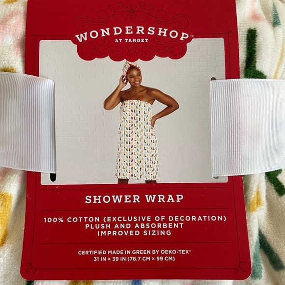 WONDERSHOP AT TARGET FA LA LA SHOWER WRAP NEW - Picture 3 of 5